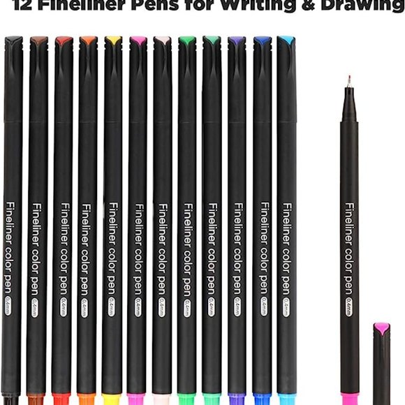 3pack of Journal Planner Pens Colored Pens Fine Point Markers Fine Drawing Pens - Picture 3 of 8
